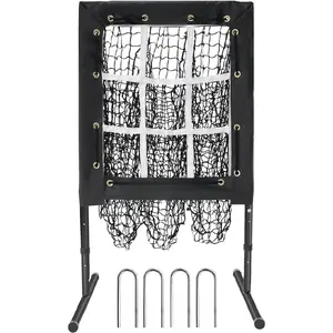 Pitching Net, 9 Hole Baseball Softball Pitching Net, Adjustable Pitcher  Equipment with Throwing Target