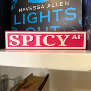 Spicy Bookshelf Street Signs (Customizable)  Bookcase Sign