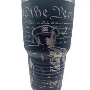 Polar Camel Police Support Law Enforcement Laser Engraved 30 oz Stainless Steel Tumbler Double Wall Insulated Portable Water Bottle Drinkware