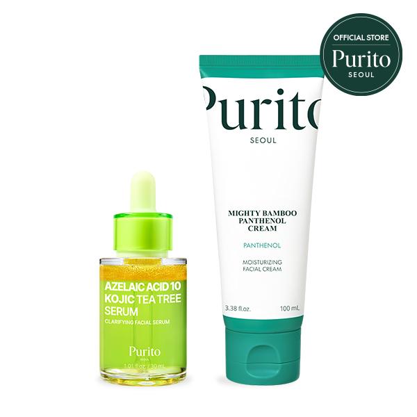 [Purito Official] Spotless Calm Duo I Breakouts Serum + Post-Acne Cream I Breakouts Serum + Fungal Acne Safe Cream l Korean Skincare