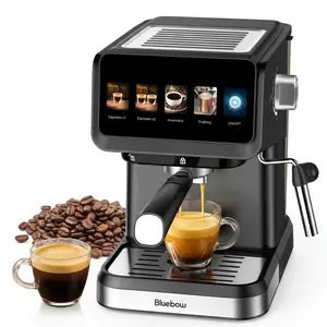 Bluebow Espresso Machine, 20 Bar Coffee Machine with Milk Frother Steam Wand, Coffee Maker for Home- Americano Cappuccino Latte