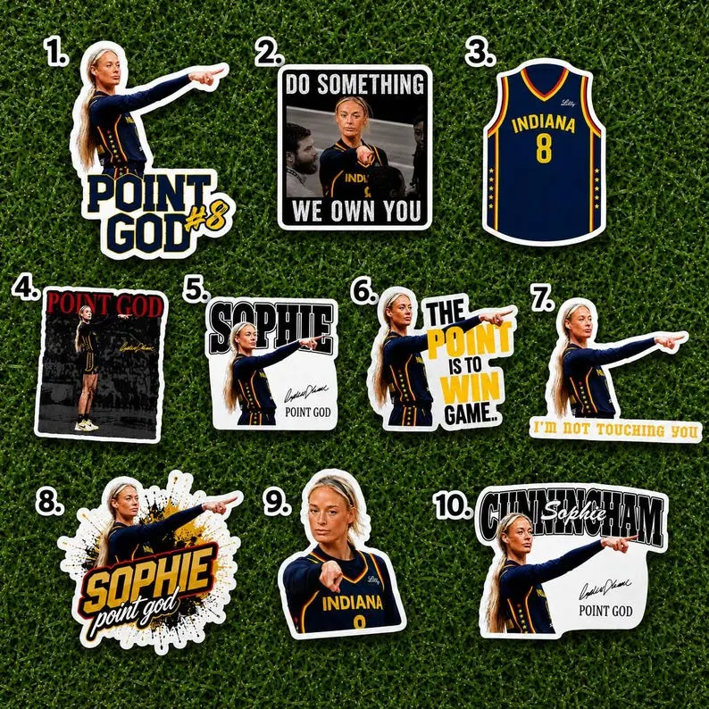 Sophie Cunningham You Dumb Pointing Meme Sticker | Viral Womans Basketball Meme 3" Decal | Car Window, Laptop, Stanley Cup, Sticker