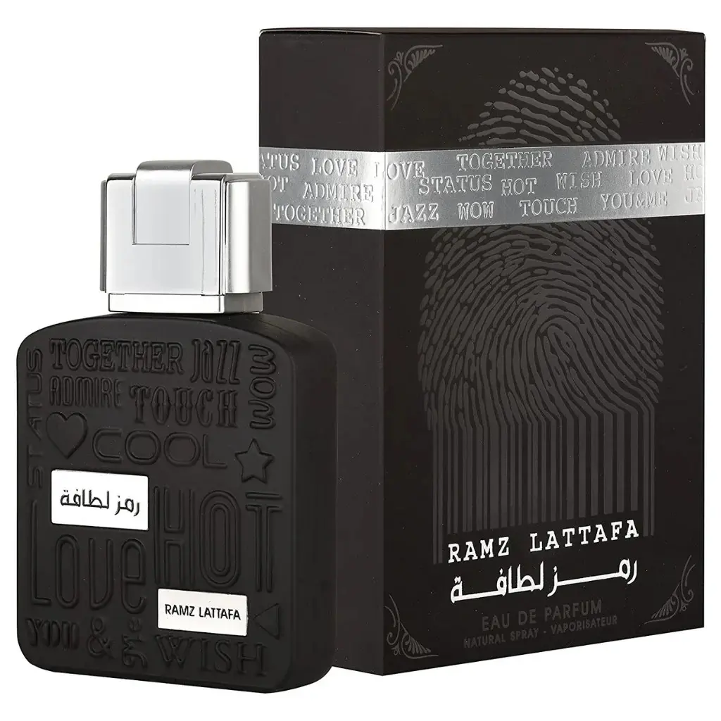 Lattafa Ramz Silver Men's Eau De Parfum Spray, 3.4 oz (100ml) Fresh Spicy Fragrance, Men's Colognes, Single Item