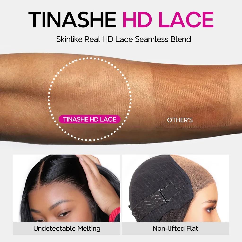 Real HD Salon Quality Style -Tinashe Butterfly Cut Real HD 8x6/6x5 Human Hair Glueless 200% Density Wig  Loose Body Wave Pre Style Pre Cut 6x5 Real HD Lace Closure Wig