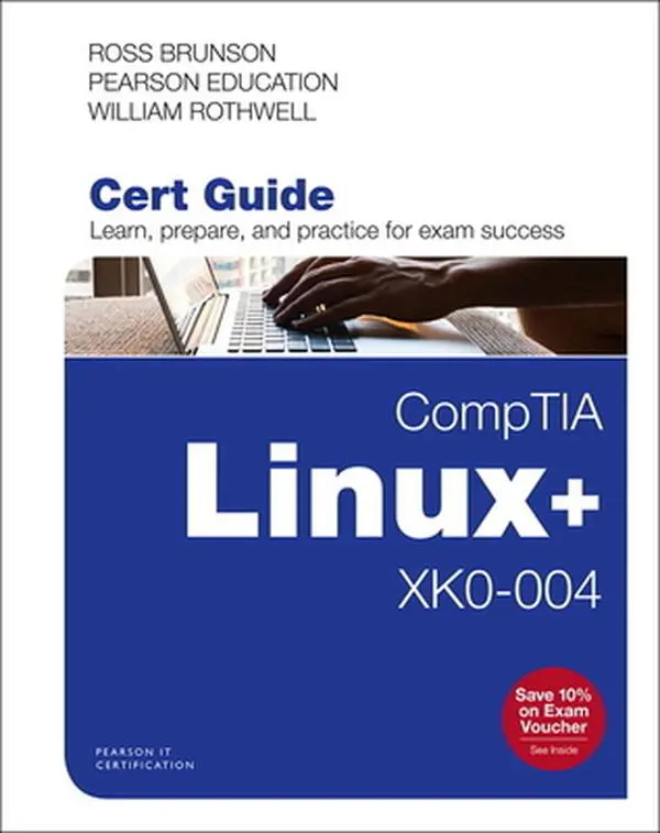 USED Book - Comptia Linux+ Xk0-004 Cert Guide by Brunson, Ross (Hardcover) - english