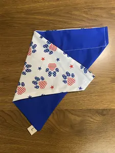 American Flag Paw Dog Bandana