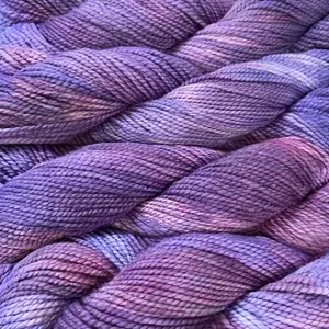 KC Aubergine Sparkle Worsted Weight Yarn – Merino & Silk Base