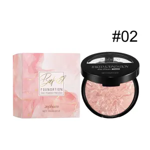 1 piece Oil-control Concealer Powder Compact, lightweight setting, smooth and delicate, matte finish, convenient for touch-ups