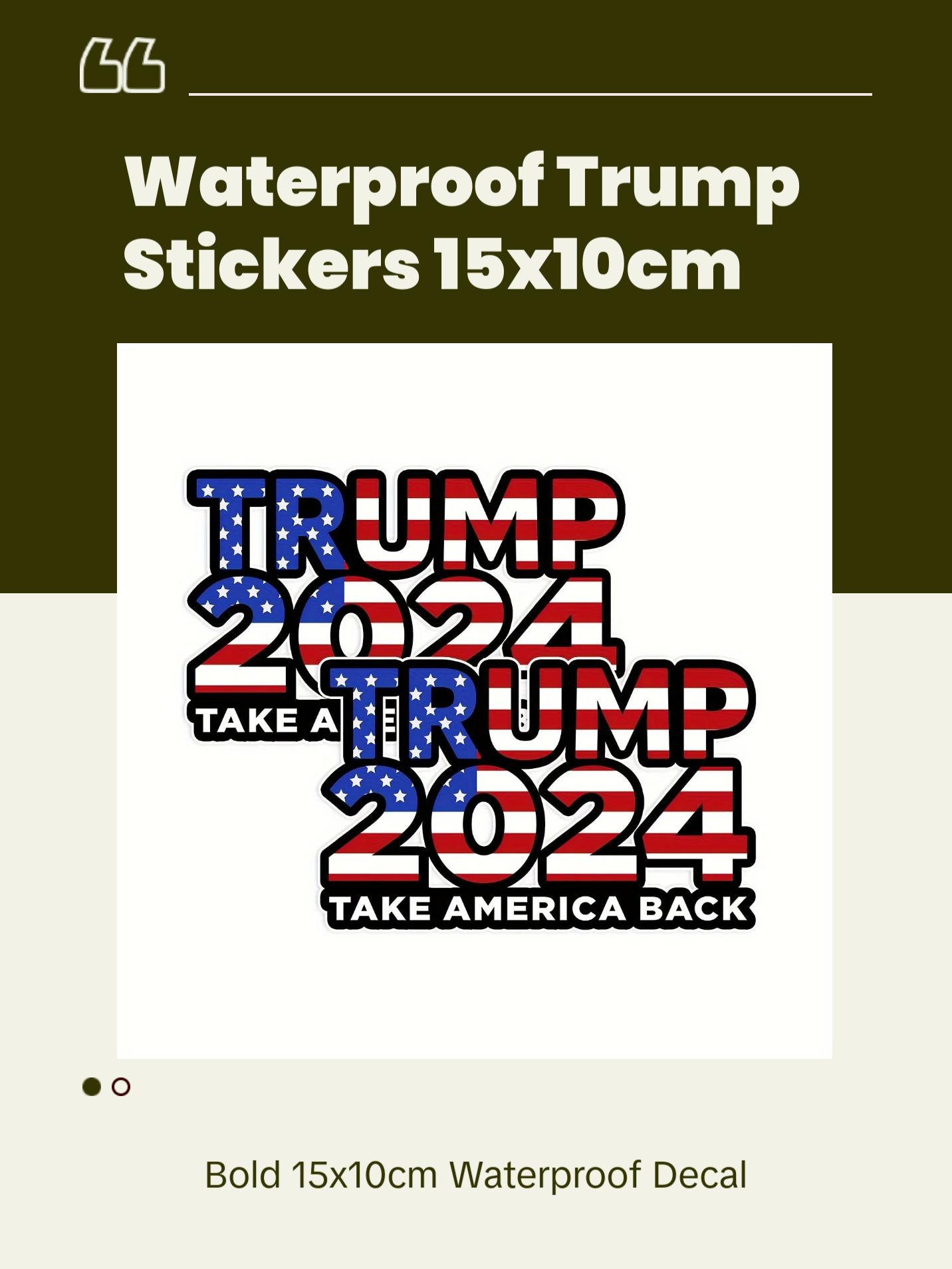 Waterproof Trump 2024 Stickers Decals