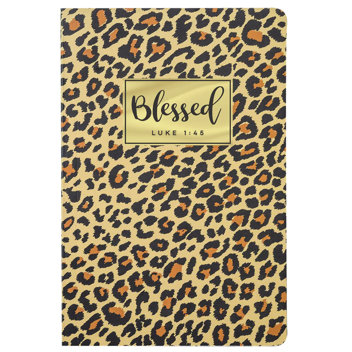 Kerusso Women's Chic Leopard Paperback Journal, 80 Lined Pages for Inspirational Bible Study Notes