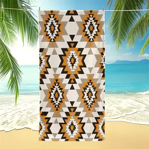 Southwestern/Boho/Aztec Geometric Digital Print Beach Towel, Quick Dry Pool Towel, Ideal for Camping & Bath, Perfect Gift for Beach Pool & Vacation Goers
