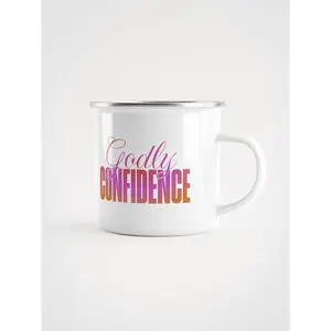 Godly Confidence Enamel Mug