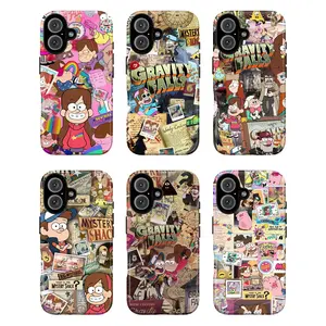 GravityFalls Character Collage Phone Case Set, Whimsical Cryptic Nostalgic Vibes, fashion vibes colorful adventurous collector fan gift play now, iPhone 17 16 15 14 13 12 Pro Max Plus X, Galaxy S25 S24 S23 S22 Ultra