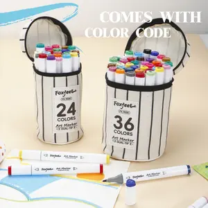 120 Colors Acrylic Markers, Quick Drying, Fade Resistant, Perfect for Painting, Illustrations, School Projects, Suitable for Paper, Fabric, Wood, Plastic, Art Supplies, Bulk Markers