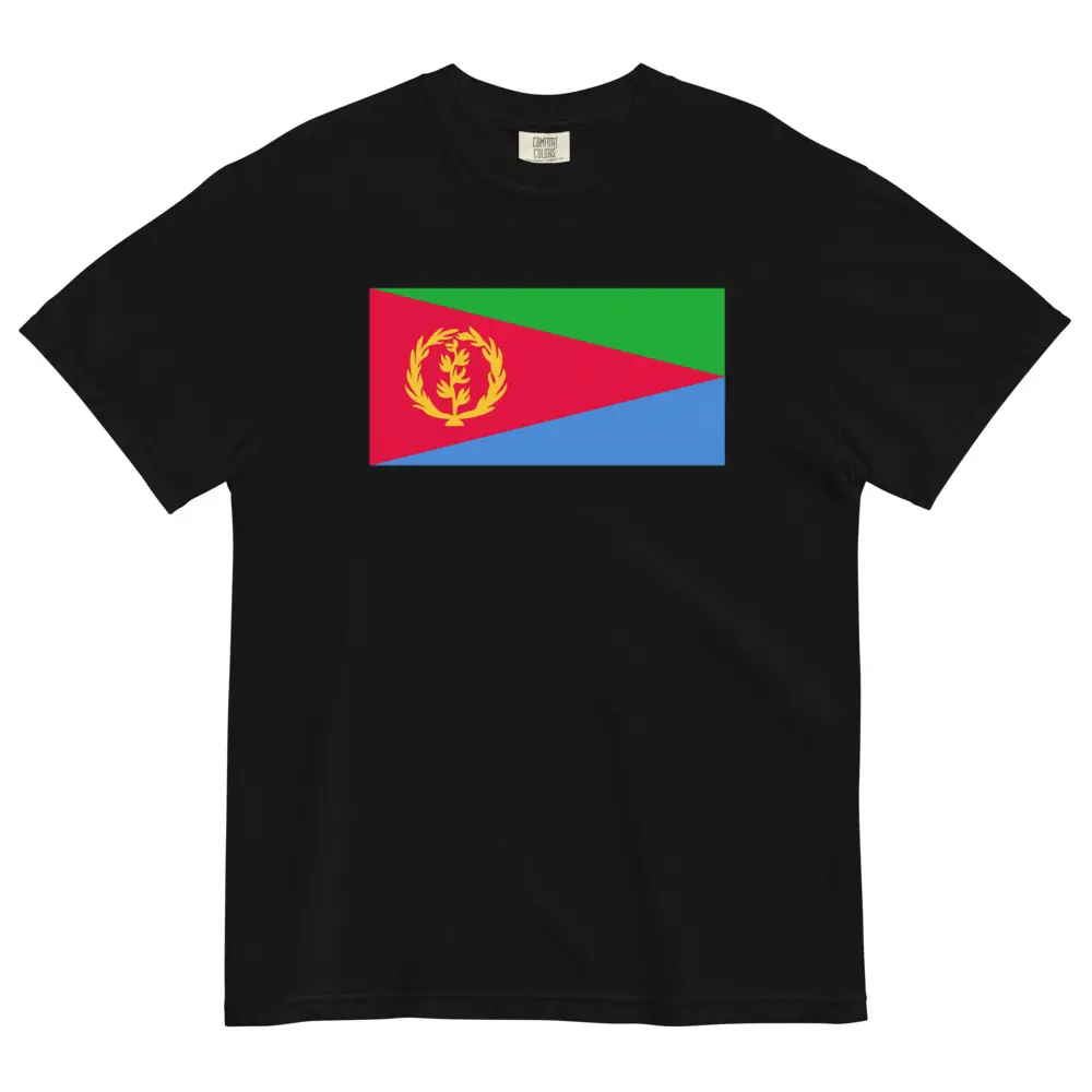 Eritrea Flag T-Shirt | Unisex Premium Heavyweight Tee | National Emblem & Patriotic Apparel