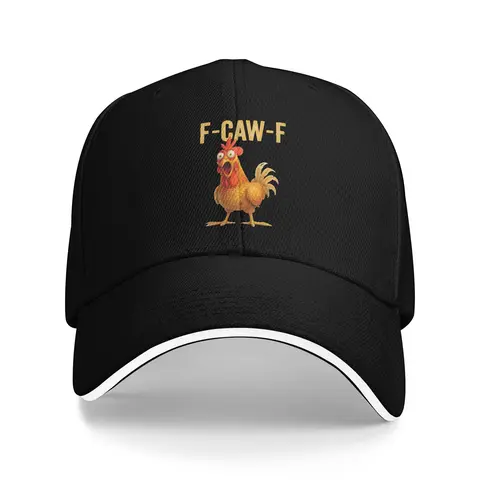 Funny F-CAW-F Graphic Trucker Style Hat, Adjustable Casual Wide Brim Sports & Outdoor Cap for Women, Hand Washable, Fits Most Head Sizes, Ideal for Everyday Commute