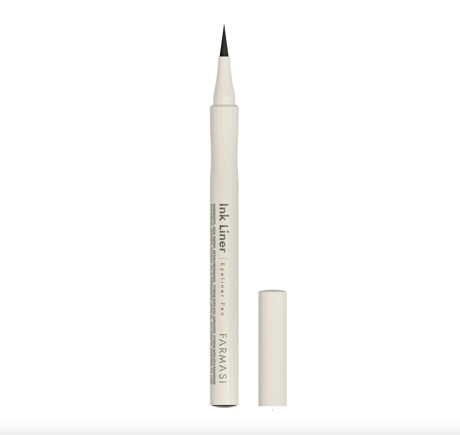 FARMASI Ink Liner Cosmetic - Long-Lasting Waterproof Liquid Eyeliner, 24-Hour Smudge-Proof, Intense Black Ultra-Matte Finish, Vegan, Gluten-, Cruelty- and Fragrance-Free Formulation