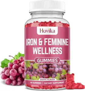 40mg Iron Gummies with Hormone Balance for Women Anemia Relief Supplement with Multivitamin Zinc Selenium and Iodine for Iron Deficiency Natural Hormonal Support for PMS Relief Vegan Friendly Chewable Vitamins for Energy and Wellness Vitality Support