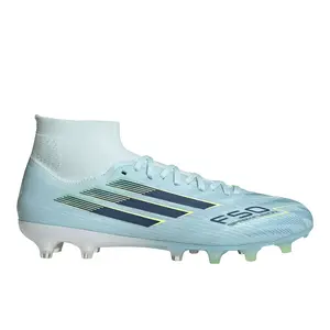 adidas Womens F50 Sparkfusion Pro Mid Cut FirmArtificial Ground Soccer Cleats  - Blue