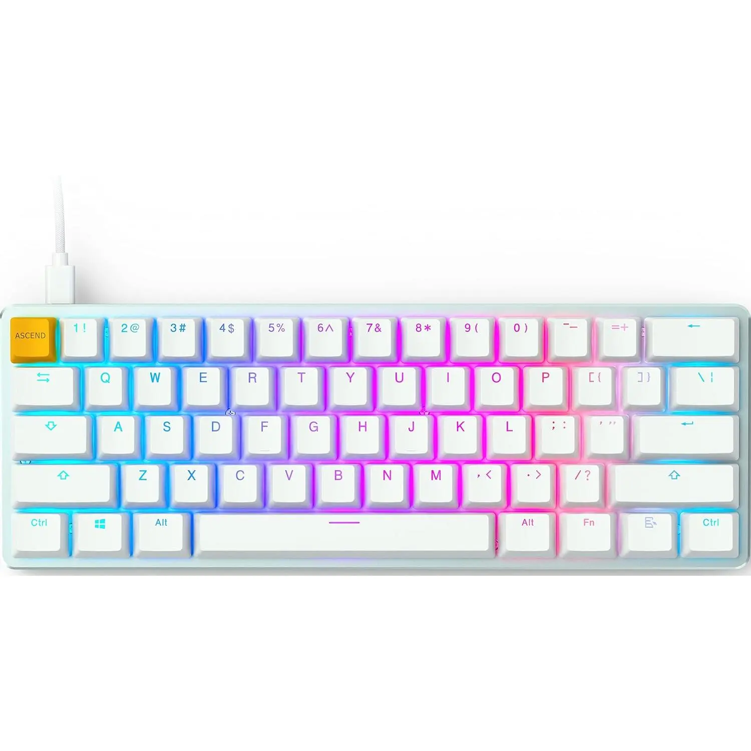GLORIOUS GMMK White Ice Edition - Compact (Pre-Built)