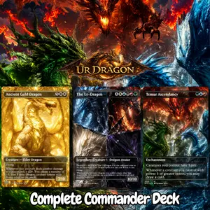 The Ur-Dragon Anime MTG Proxy Deck | 100 Card EDH Commander | Dragon Tribal Anime Proxy Cards | Premium MTG Commander Deck-Proxy EDH