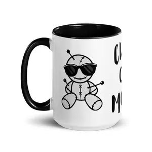 Cup of Mojo Mug - Ceramic Mug with Colorful Rim Handle & Interior - Dishwasher & Microwave Safe - Stylish Design for Your Mornings