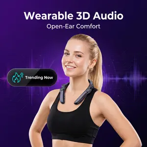 Hands-Free Wireless Neck  - 4  Surround Sound, Built-in Voice Assistant, Lightweight for Outdoor, Travel & Home Use - Crystal Clear Audio high end waterproof speaker Charging Rechargeable