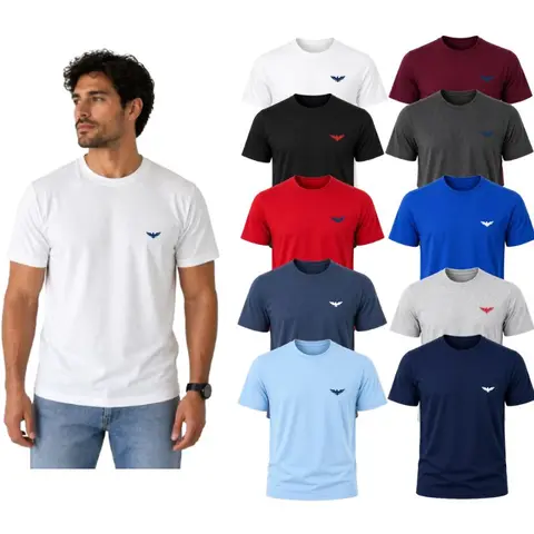 (5-Pack) Men's Short Sleeve Crew Neck T-Shirts Classic Cotton