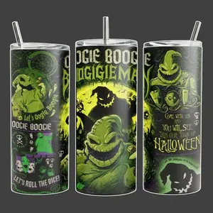 Oogie Boogie Halloween 20oz/30oz/40oz Stainless Steel Tumbler – Green & Black Double Wall Insulated Travel Mug