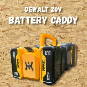 8-Bay Battery Caddy DW 20V Compatible
