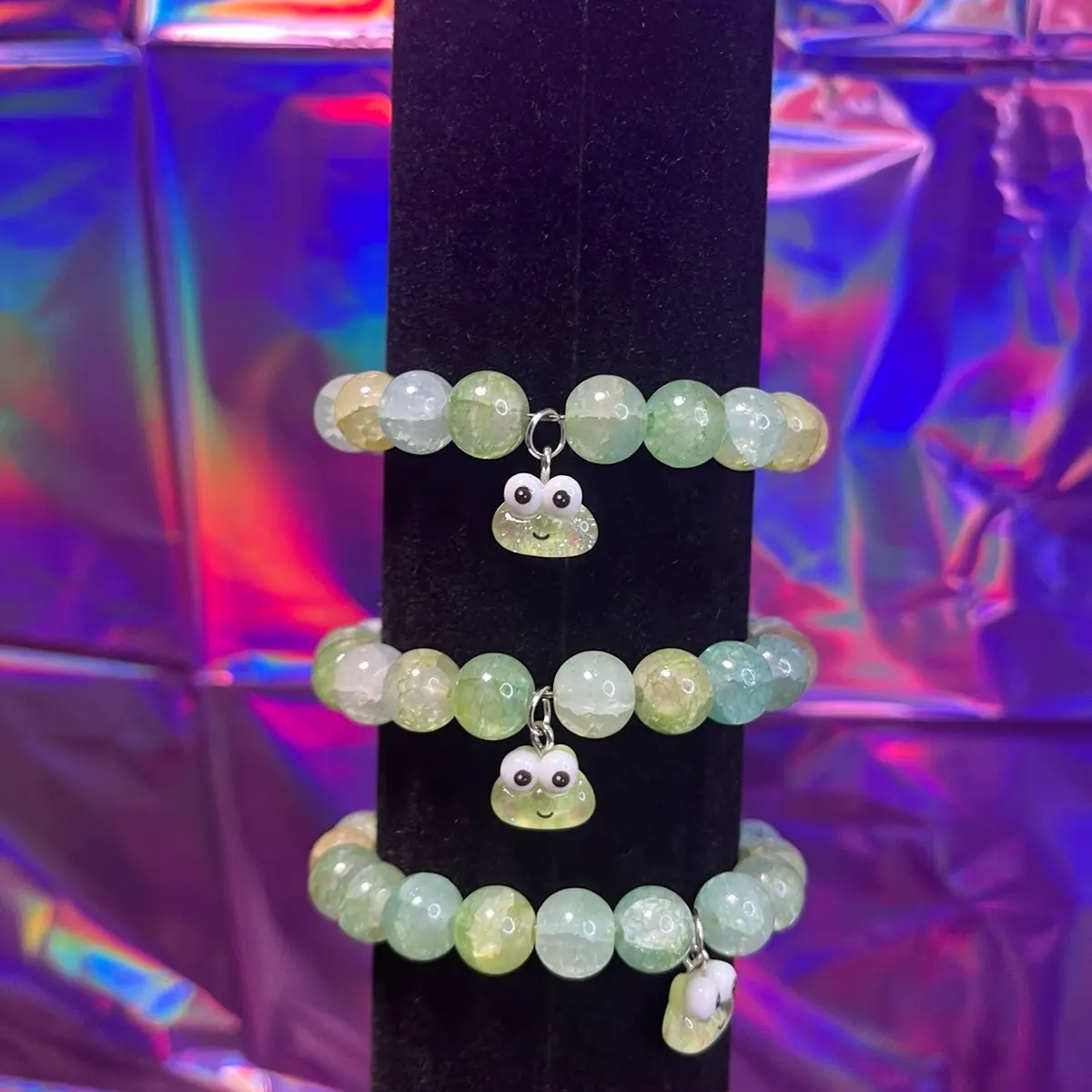 Keroppi Green Beaded Bracelet - Set of 1