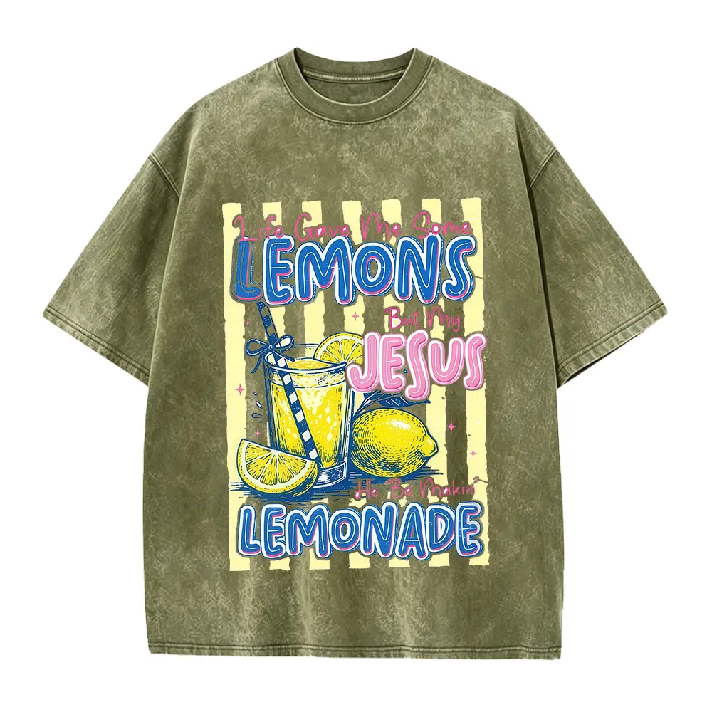 Washed T-shirt-Green