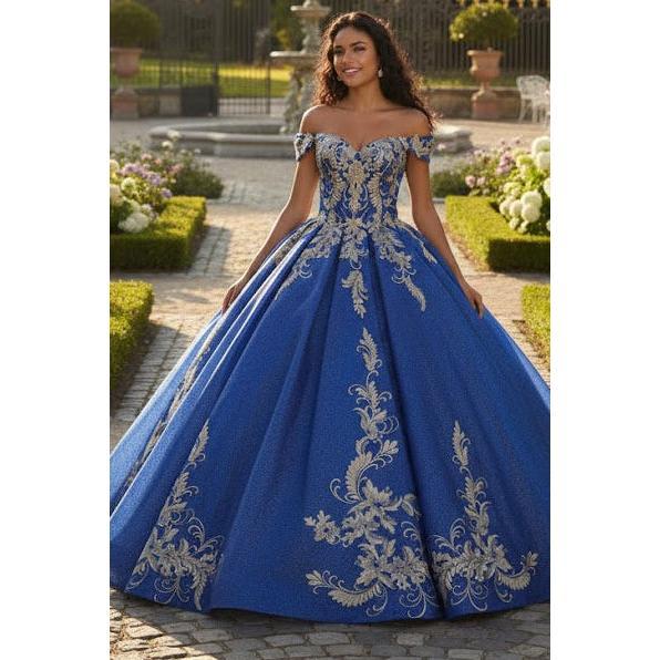 Black And Gold Quinceanera Dresses Off Shoulder Ball Gown