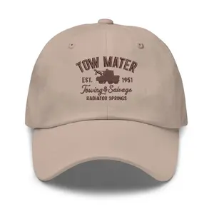 Cars Tow Mater Towing and Salvage Hat, Cars Mater Dad Hat, WDW Magic Kingdom Radiator Springs Embroidered Hat