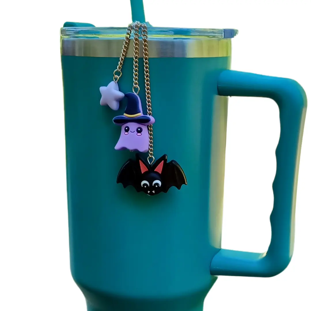 TUMBLERSTUFF Halloween charm So Cute So Spooky! Beverage Drinkware tumbler charms cup charms handmade charms Mug Bottles