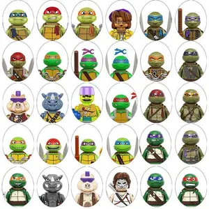 K2206 K2207 K2208 K2209 K2210 TMNT Teenage Mutant Turtles Puzzle Toy Anime Mini Action Figures Tosys