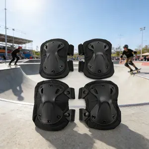 2 Pairs Professional Thick Knee Pads, High Elastic Knee Sleeves for Roller Skating and Skateboarding, Durable Leg Protection Gear
