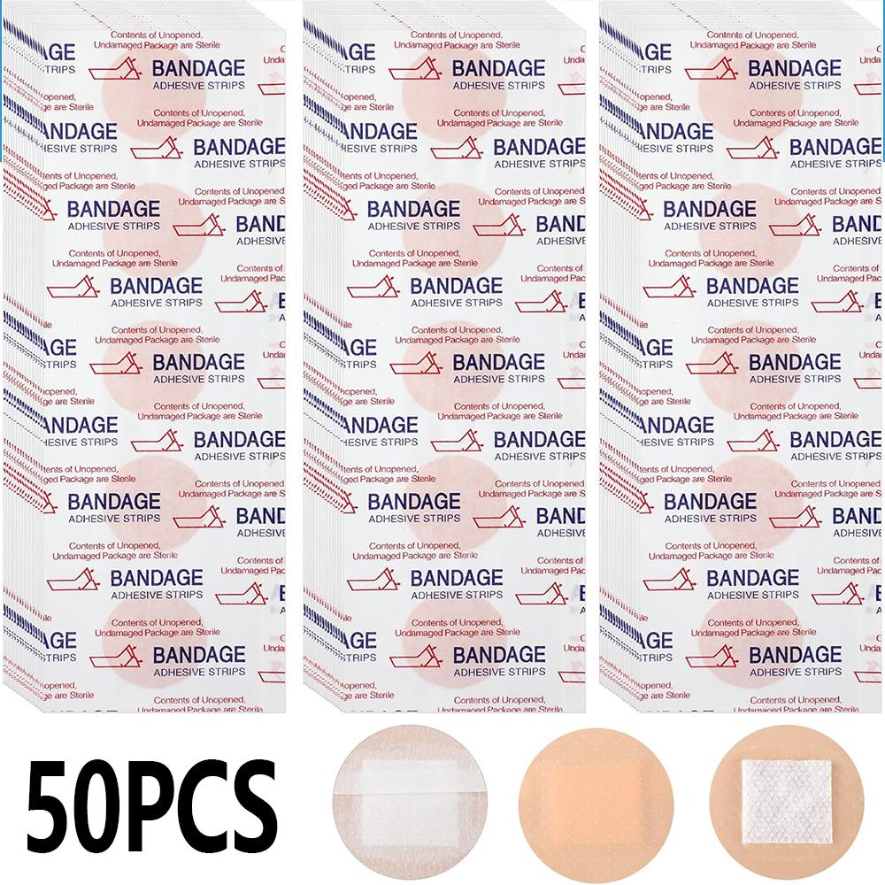 50pcs Round Adhesive Bandages Small - Breathable Dot Bandages for Blisters & Fingertips, Sterile Waterproof Wound Care Strips Latex-Free 50pcs Round Adhesive Bandages Small - Breathable Dot Bandages for Blisters & Fingertips, Sterile Waterproof Wound Care Strips Latex-Free