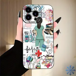 Phone Case - A Phone Case Designed for Nurses, Offering Complete Protection with a Soft TPU Material, Suitable for Iphone 17, 16, 15, 14, 13, 12, XS, X,Suitable for a variety of iPhone models, from Iphone 17 series to Iphone 11 series, and Iphone x series