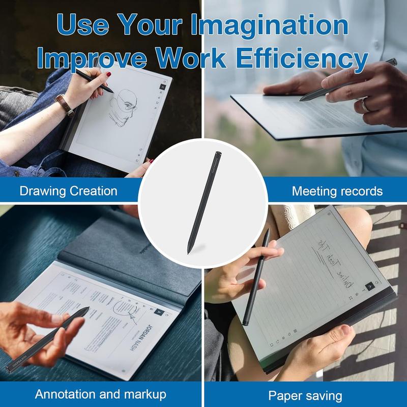 EMR Stylus for Remarkable 2 Pen,with Eraser,4096 Pressure Sensitivity and Tilt Support+ 2 Tips,Replacement Pen for 2020 Remarkable 2 Marker Plus