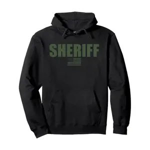 GGOR Sheriff Uniform Inspired Pullover Hoodie For Men And Women With Stylish Hood And Convenient Pockets