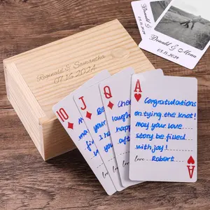 Custom Wedding Guest Book Playing Cards – Unique Guest Book Alternative, Blank Deck for Signatures, Wedding Favors Keepsake
