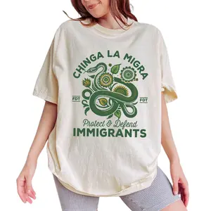 ChicCotton Chinga La Migra Comfort Colors Shirt, Protect Immigrants T-shirt, Subtle FDT Graphic Tee, Immigration Activist Clothing