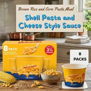 Shell Pasta and Cheese Style Sauce Cups, Quick Microwave Meal and Snack Option, Original Flavor Multi Pack