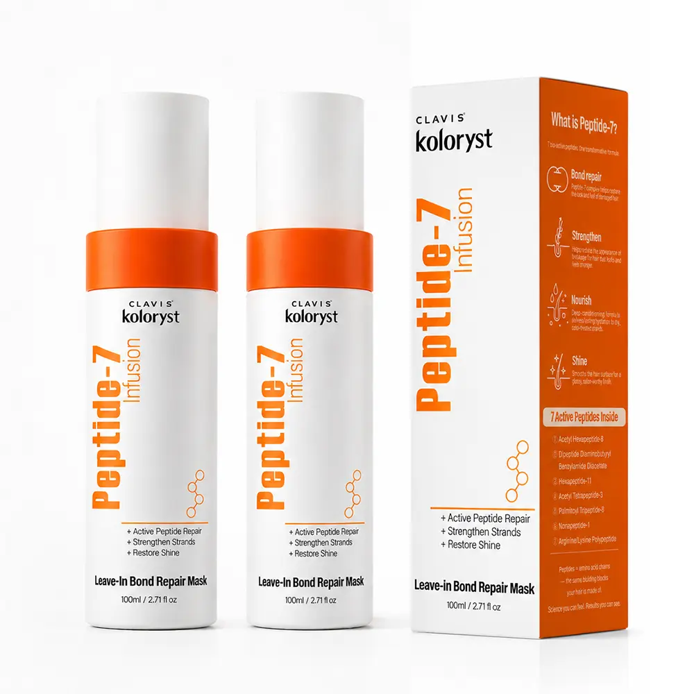 Peptide-7 Bond Repair Hair Mask Leave-In Treatment, Deep Repair Hair Care for Dry Damaged Hair, Strengthens Weak Strands, Smooths Frizz & Adds Shine
