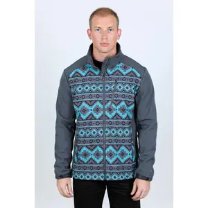 Platini Mens Aztec Sofshell Water-Resistant Jacket