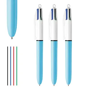 3 Pack 4-Color Retractable Ballpoint Pens, Writing Instruments, 1.0mm Medium Point, Long-Lasting Ink, Perfect Gift Idea, Assorted Colors Available