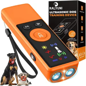 Ultrasonic Dog Bark Deterrent Device Anti-Barking Control Device with LCD Screen & 3 Modes Dog Training Tools to Stop Bad Behaviors Safe Trainer Up to 35ft for Indoor Outdoor Use