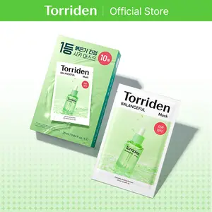 [Torriden Official] BALANCEFUL Cica Facial Mask (10 sheets) | Extra Soothing Sheet Mask for Calming Care  with 5D CICA, Panthenol