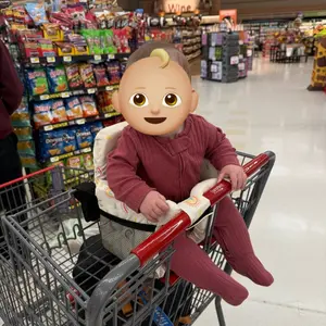 Baby Shopping/Grocery Cart & High Chair Cover - Cart Seat Cover, Reusable Baby Cart Cover - Perfect for Baby Girls & Boys - Indoor Supermarket Use